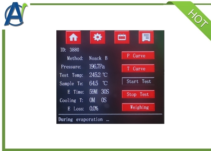ASTM D5800 Automatic Lubricating Oil Evaporation Loss Tester (Noack B Method)