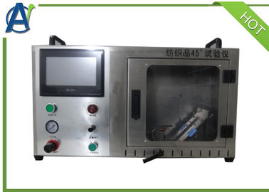 ASTM F2100 सर्जिकल मास्क ज्वलनशीलता परीक्षण उपकरण 45 ° दहन के तहत Under